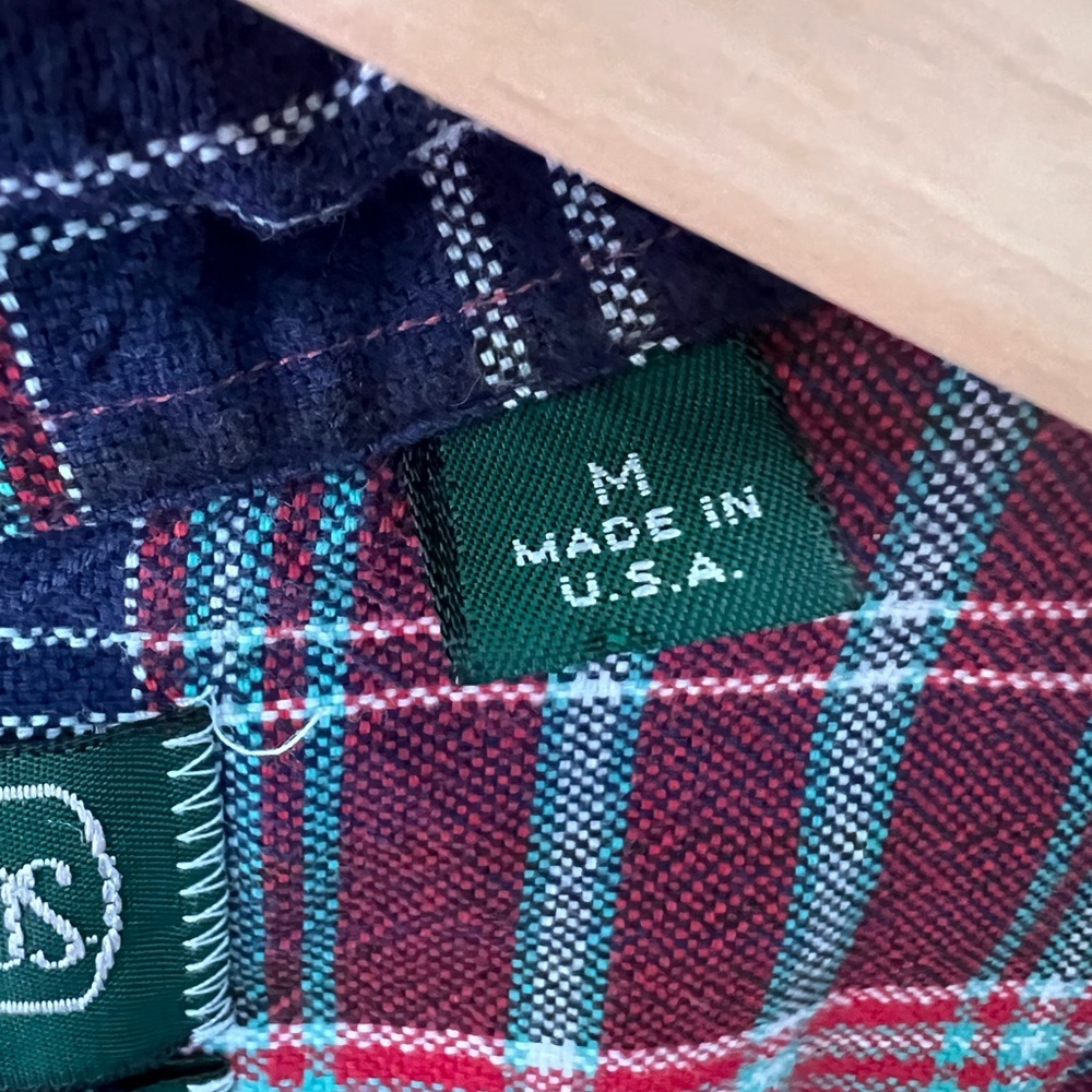 Gitman Bros Plaid Button Down M - image 5